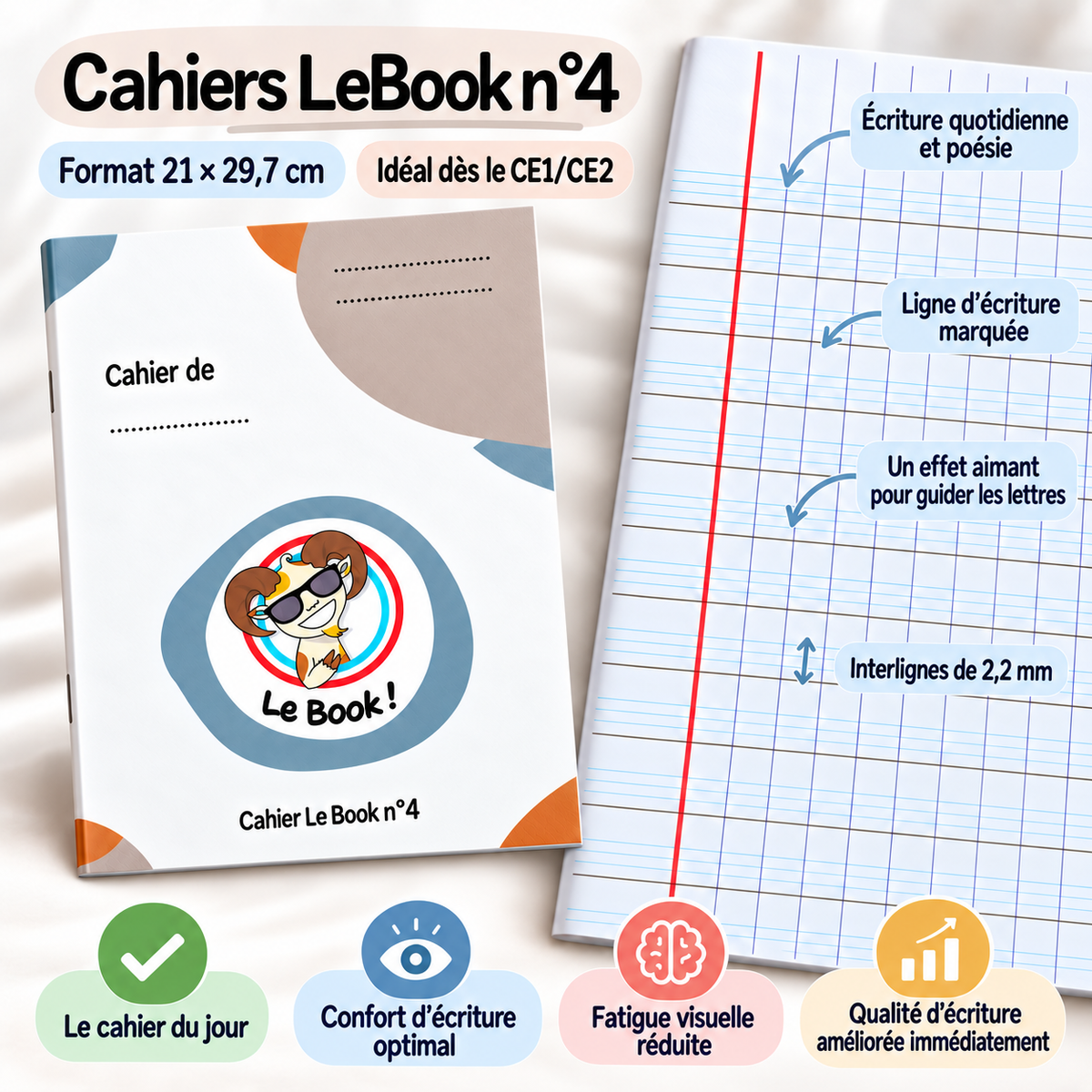 Cahiers n°4 Améliore l'écriture et la relecture